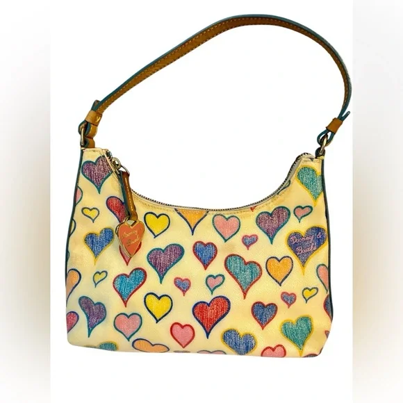 Dooney & Bourke Multicolor Heart Print Women's Bag - Picture 4 of 11